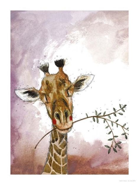 Bild von GIRAFFE AND BRANCH