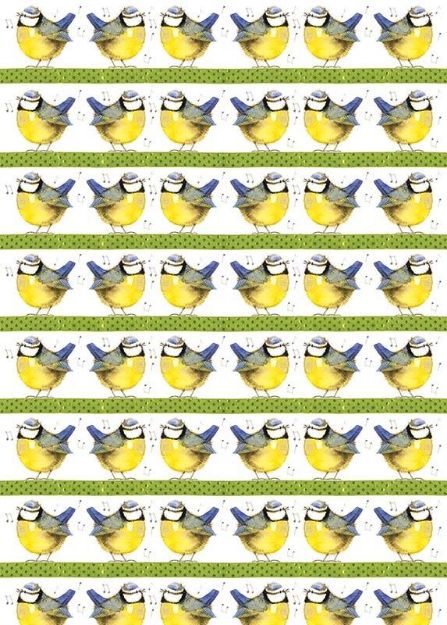 Bild von BLUE TIT GIFT WRAP