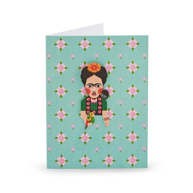 Bild von Noodoll Artist Bookmark Card Folk Artist Green, VE-6