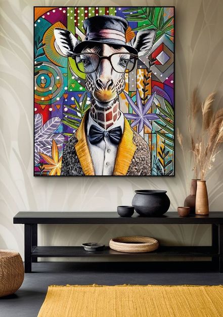 Bild von WALL ART HUMAN ESSENCE GIRAFFE FAR-SIGHTEDNESS 80X100
