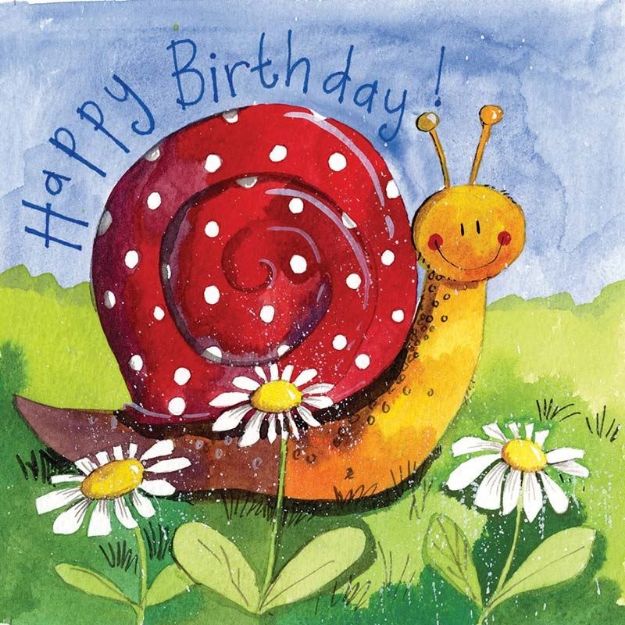 Bild von LITTLE SNAIL BIRTHDAY CARD