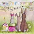 Bild von RABBIT FAMILY BIRTHDAY CARD