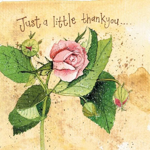 Bild von PINK ROSE THANK YOU CARD