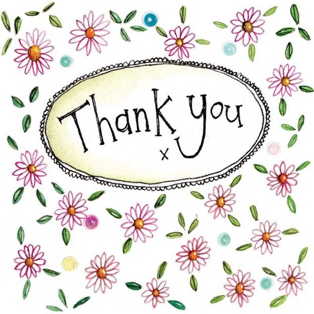 Bild von FLOWER THANK YOU CARD