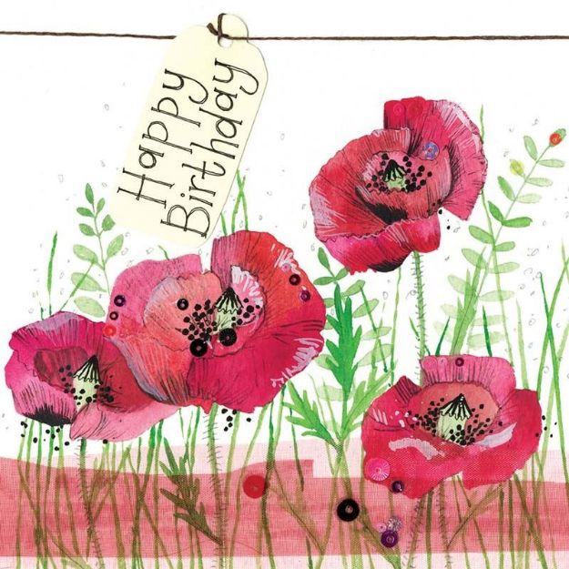 Bild von POPPIES BIRTHDAY CARD