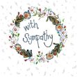 Bild von FLORAL SYMPATHY CARD