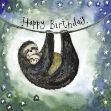 Bild von STARLIGHT SLOTHS BIRTHDAY FOIL CARD