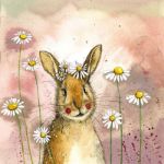 Bild von Rabbit and Daisies