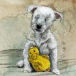 Bild von WESTIE AND TOY BLANK CARD