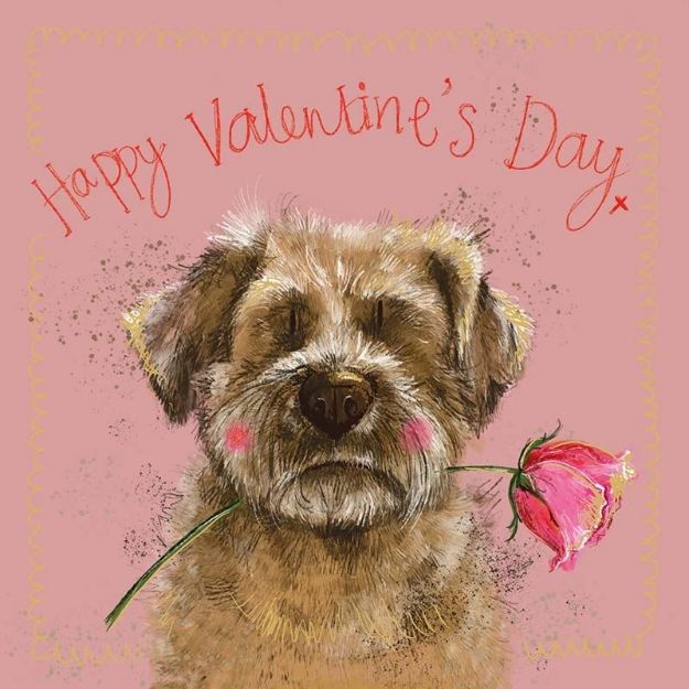 Bild von SPRS67 BORDER VALENTINE CARD