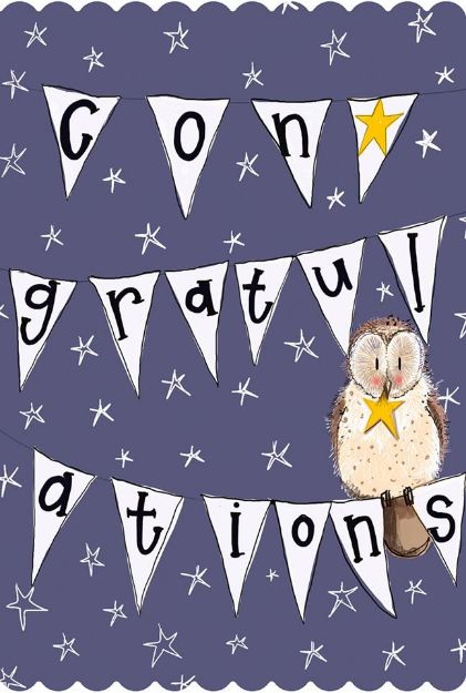 Bild von OWL CONGRATULATIONS CARD