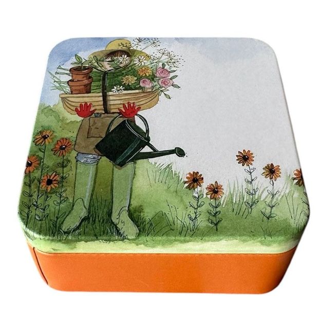 Bild von FLOWER GARDEN MEDIUM SQUARE TIN