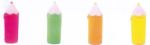 Bild von Silikon Federmäppchen Neon  in Stiftform12 Stk assortiert, mit Saugnapf