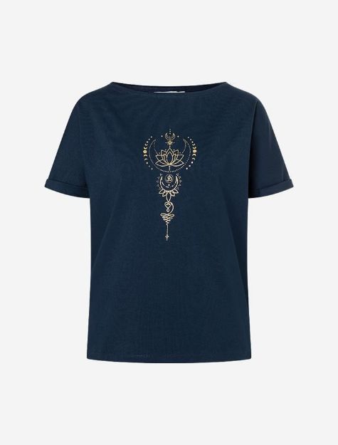 Bild von Shirt Eka Padma in tiefblau von The Spirit of OM