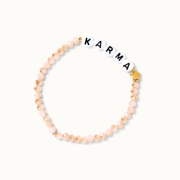 Bild von Wunscharmband Beige Karma - by vivi.
