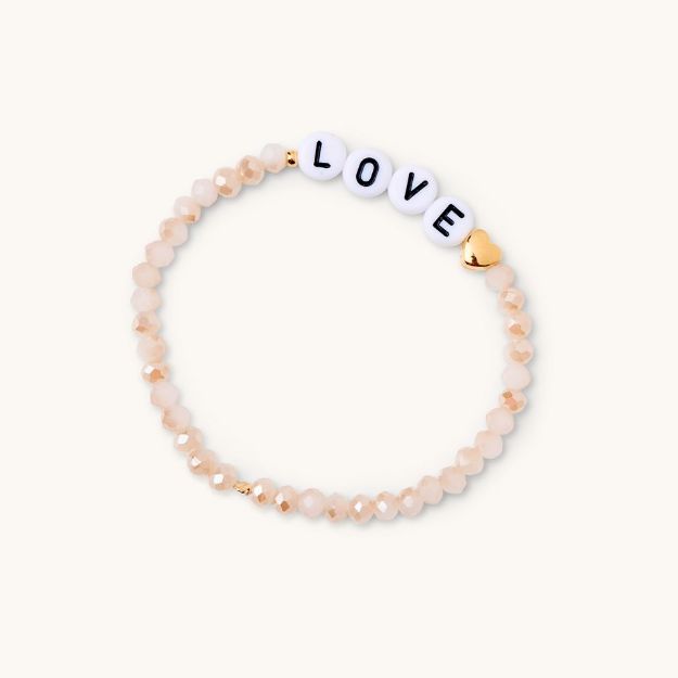 Bild von Wunscharmband Beige Love - by vivi.