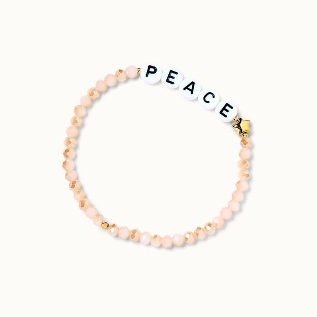 Bild von Wunscharmband Beige Peace - by vivi.