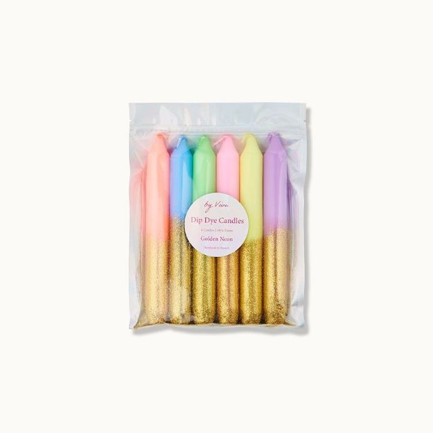 Bild von Dip Dye Set Glitter Golden Neon  - by vivi.