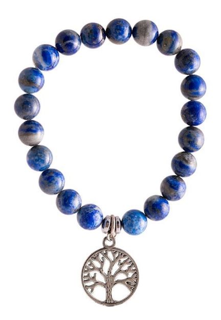 Bild von Sodalit Armband mit Yggdrasil Charm