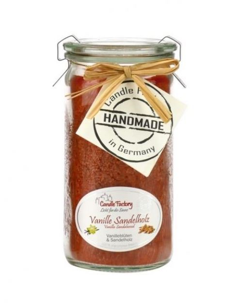 Bild von Duftkerze Vanille-Sandelholz in terracotta, klein