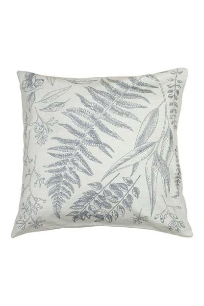 Bild von Kissenbezug LEAVES grey