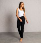 Bild von Yogahose lang mit Umschlagbund in schwarz von The Spirit of OM