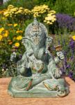 Bild von Ganesha grün, 22.5 cm