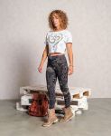 Bild von Crop Shirt OM Time in weiss/gold von The Spirit of OM