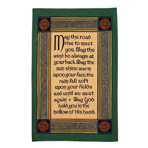 Bild von Tea Towel Cotton Celtic Blessings - Ulster Weavers