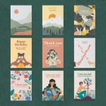 Bild von Plantable postcards display (90 pcs)