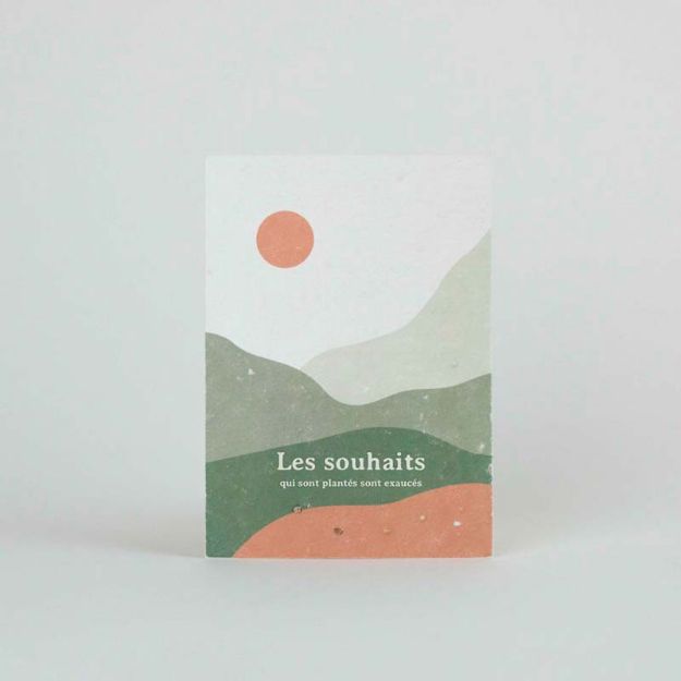 Bild von Carte plantable – Les souhaits qui sont plantés sont exaucés