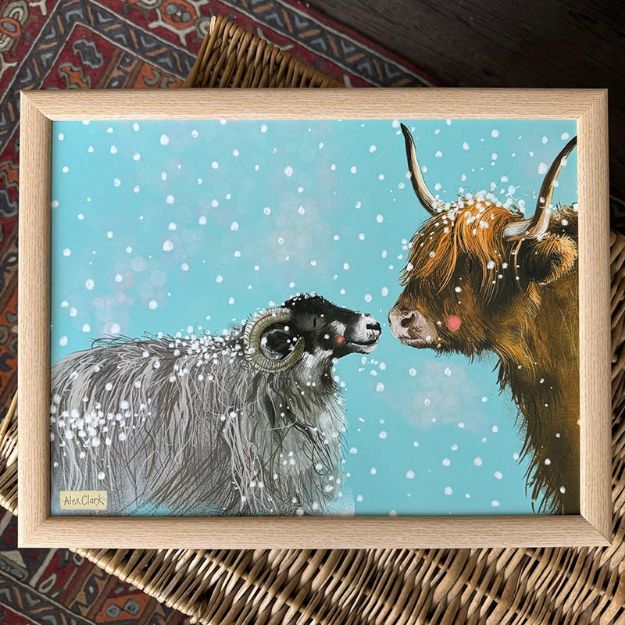 Bild von FESTIVE FOREST CHRISTMAS LAP TRAY