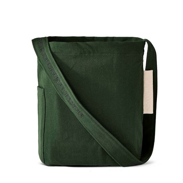 Bild von Mira Canvas Forest Green Umhängetasche