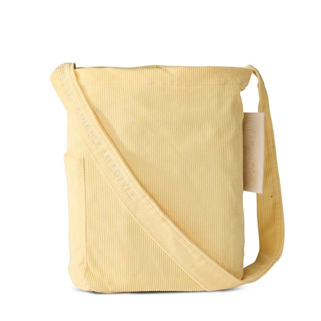 Bild von Mati Corduroy Pastel Yellow Umhängetasche