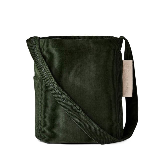 Bild von Mati Corduroy Forest Green Umhängetasche