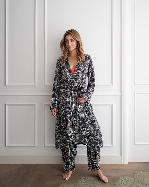 Bild von Kimono Blue Seaweed  XL/XXL (Variante von PJ) - by vivi.