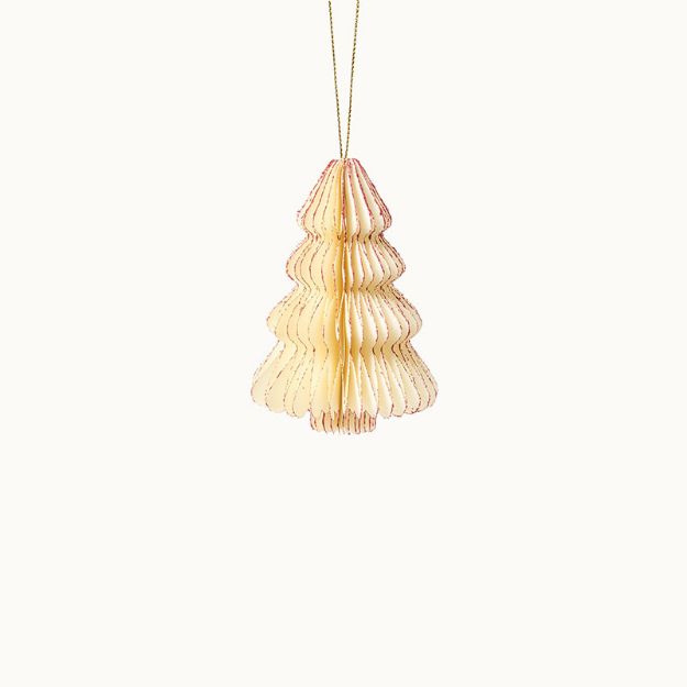 Bild von Anhänger Weihnachtsbaum aus Papier Classic Christmas 10cm  - by vivi.