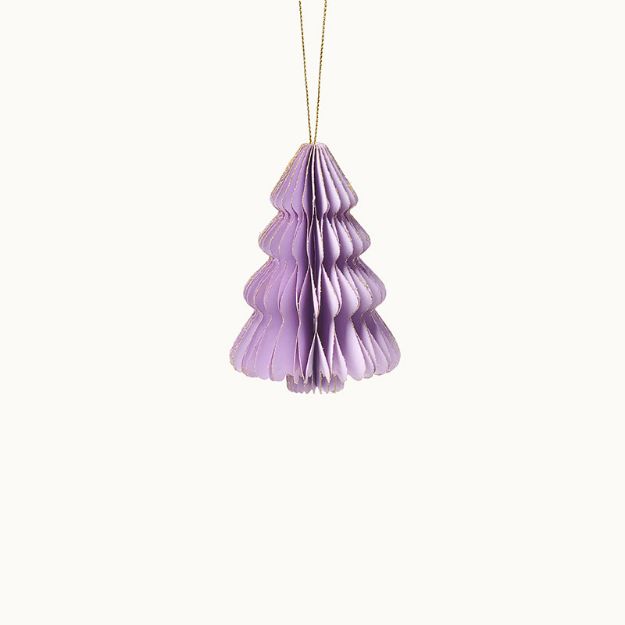 Bild von Anhänger Weihnachtsbaum aus Papier Lavender 10cm  - by vivi.