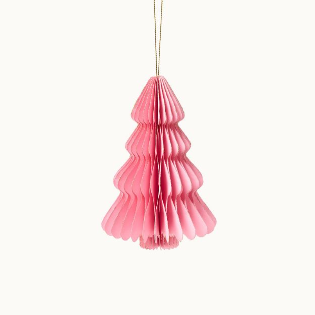Bild von Anhänger Weihnachtsbaum aus Papier Rose 15 cm - by vivi.