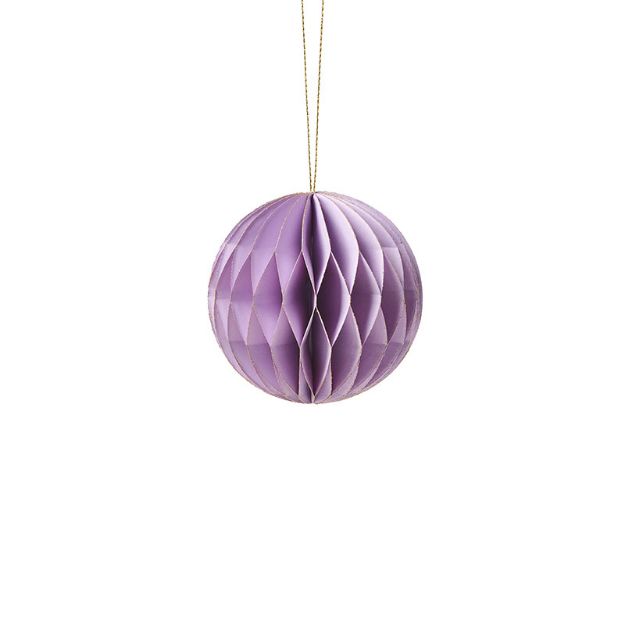 Bild von Anhänger Weihnachtskugel aus Papier Lavender 10cm  - by vivi.