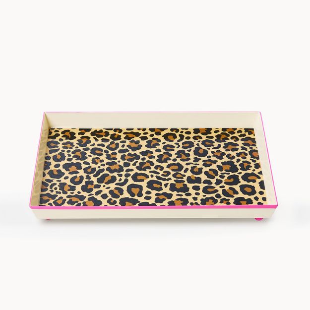 Bild von Deko Tablett Pink Leo - by vivi.