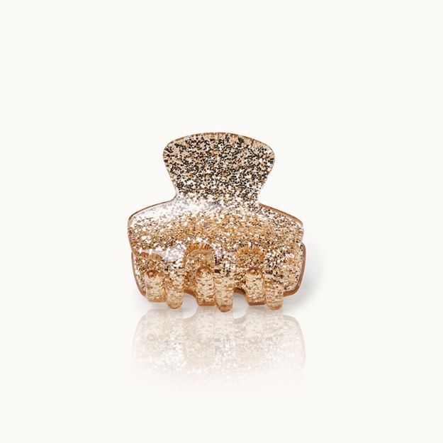 Bild von Haarklammer Klein Gold Glitter - by vivi.