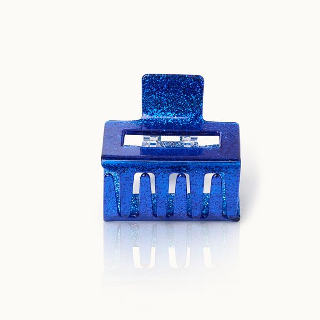 Bild von Haarklammer Square  Blue Glitter - by vivi.