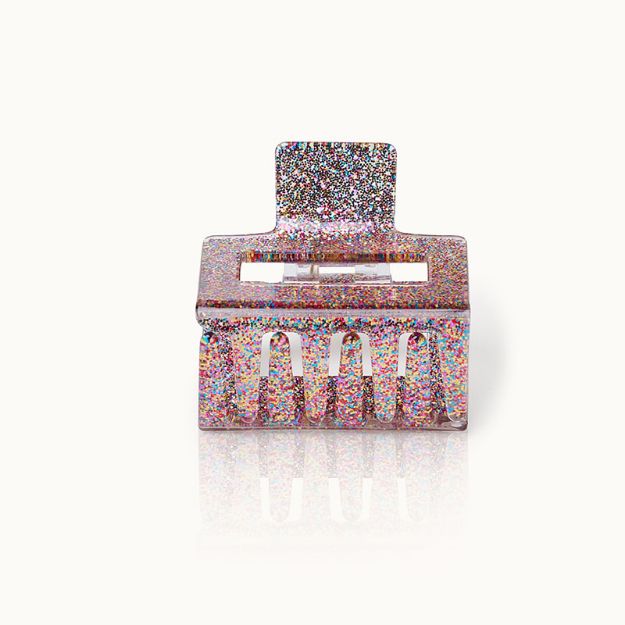 Bild von Haarklammer Square  Confetti  Glitter - by vivi.