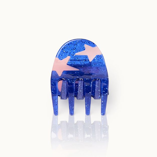 Bild von Haarklammer Star Blue Glitter - by vivi.
