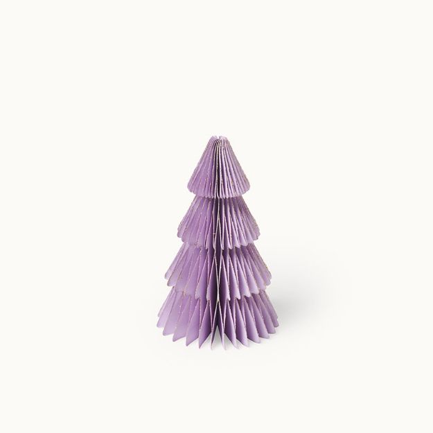 Bild von Weihnachtsbaum aus Papier Lavender 15 cm - by vivi.