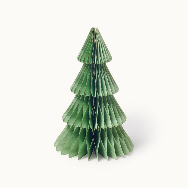 Bild von Weihnachtsbaum aus Papier Light Green 35 cm  - by vivi.