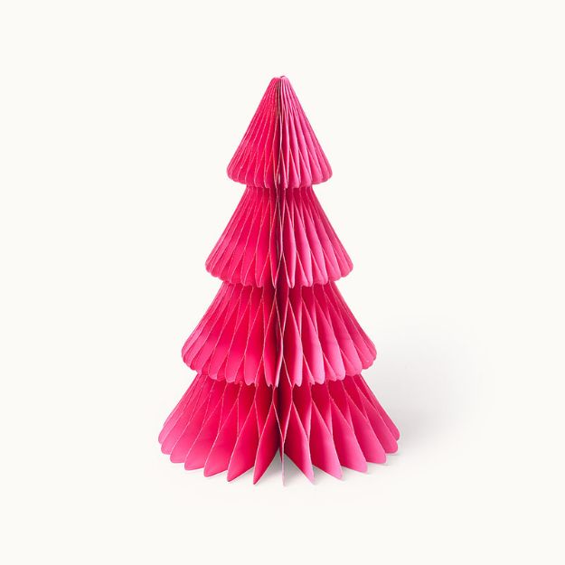 Bild von Weihnachtsbaum aus Papier Pink 35 cm  - by vivi.
