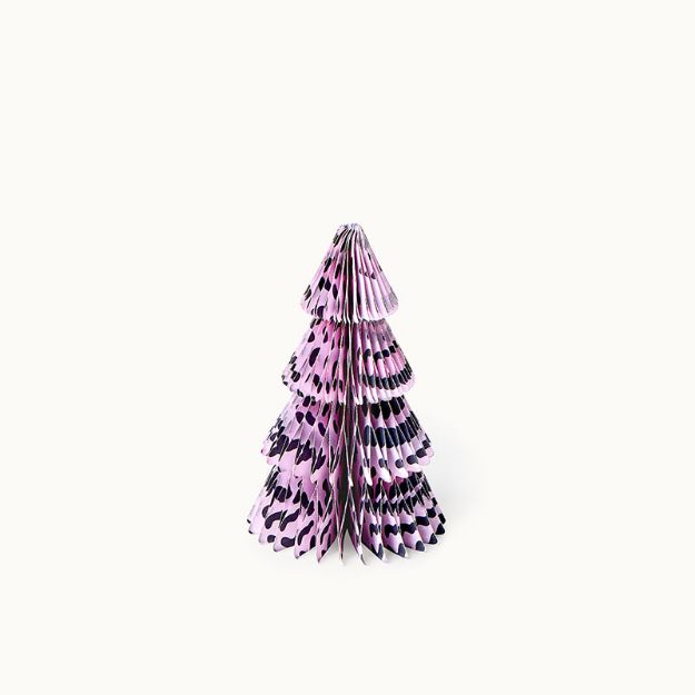 Bild von Weihnachtsbaum aus Papier Pink Leo 15cm  - by vivi.