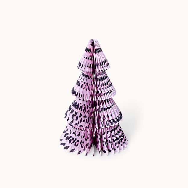 Bild von Weihnachtsbaum aus Papier Pink Leo 25 cm  - by vivi.